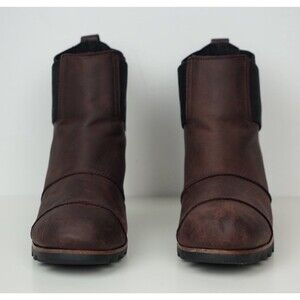 Sorel Addington Chelsea Boots Women's 9.5 Brown Block Heel Ankle Booties